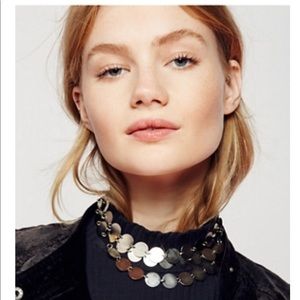 Free People Sequin Skies Triple Layer Choker